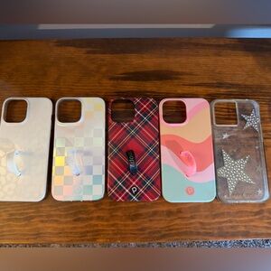 Lot of 4 Loopy cases and 1 Casemate for IPhone 13 Pro Max